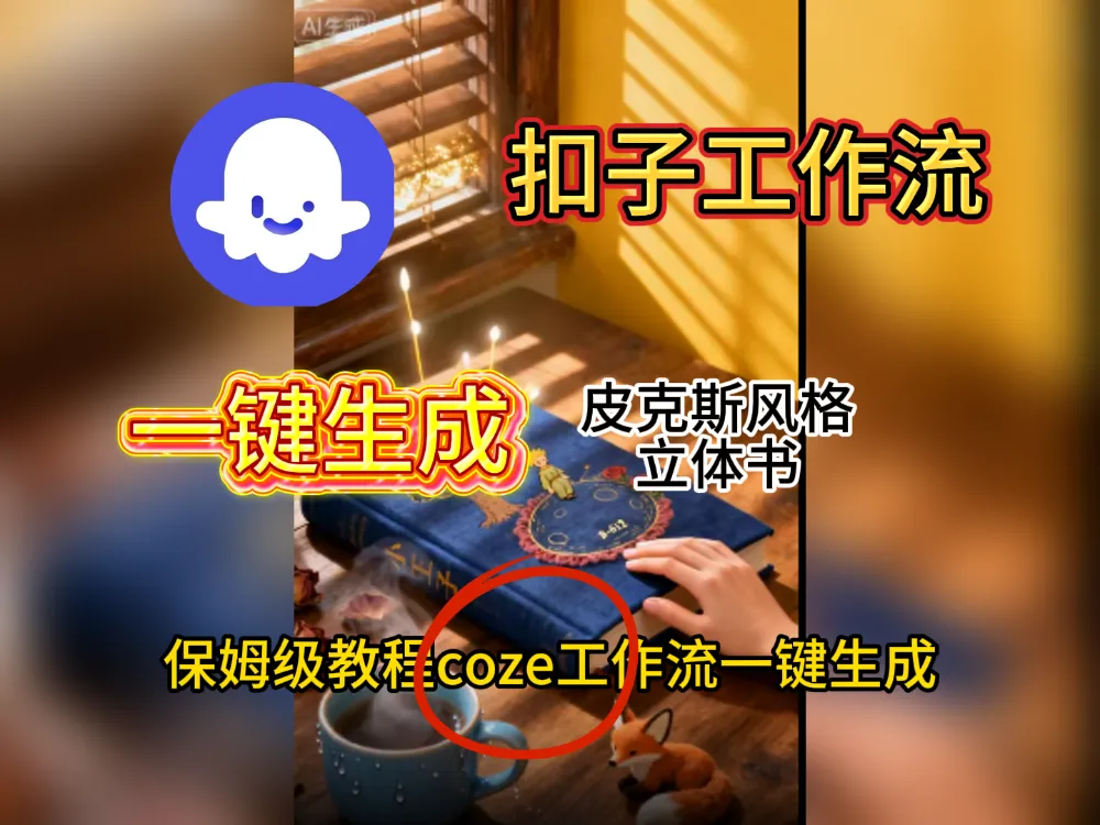 扣子工作流一键生成视频教程