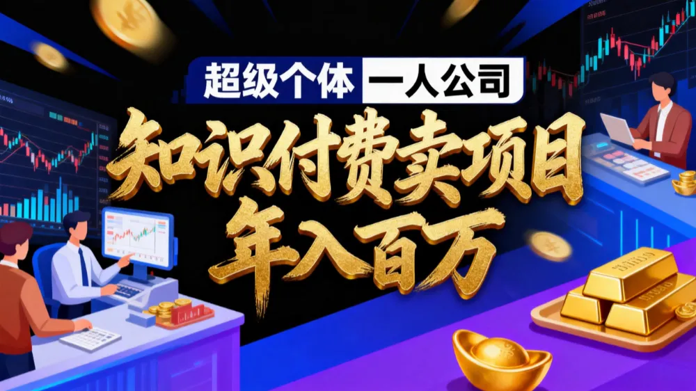 2026年“超级个体一人公司”私域卖项目年入百万,个人IP-精准引流-项目包装-转化成交。