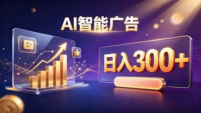 不露脸、不直播,AI 智能广告日入 300 + 是怎么做到的? 不露脸、不直播,AI 智能广告日入 300 + 是怎么做到的?