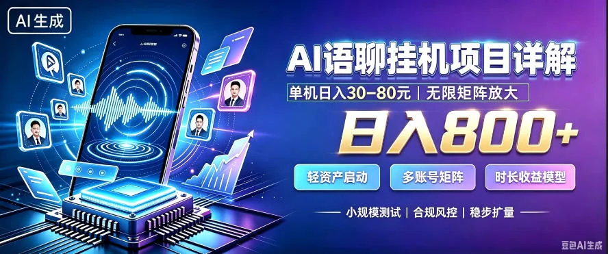 AI聊天挂G项目,日入800+,适用个人副业,支持工作室矩阵操作,放大收益 AI聊天挂G项目,日入800+,适用个人副业,支持工作室矩阵操作,放大收益