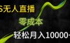 KS无人直播25年最新玩法，只需一部手机，轻松月入1W+【揭秘】