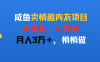 咸鱼卖情趣内衣项目，不囤货，不发货，月入3万＋，悄悄做