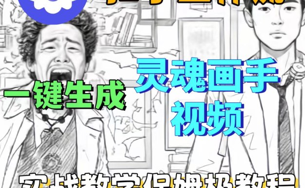 爆火的灵魂画手视频,用工作流两分钟完成