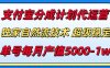支付宝分成计划代运营，最新自然流技术，收益稳定，单号月产5000＋！