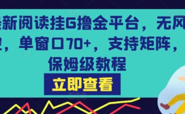 最新阅读挂G撸金平台,无风控,单窗口70+,支持矩阵,保姆级教程【揭秘】