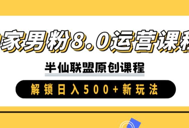 独家男粉8.0运营课程