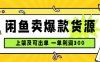 闲鱼卖爆款货源，每天利润1000，上架即出单
