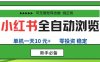 小红书全自动浏览项目，零投资，全程手机去跑，单账号一天10米+，可无限矩阵去做