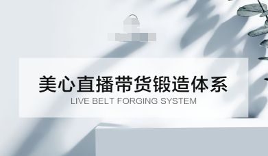 直播带货锻造体系课,5G时代美心一站式帮你开启直播带货之路