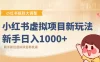 小红书虚拟项目变现课：抓住平台规则调整机遇，新手日入1000+