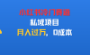 小红书冷门赛道，私域项目，月入过万，0成本