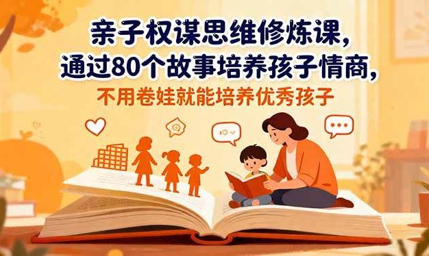 亲子权谋思维修炼课,通过80个故事培养孩子情商,不用卷娃就能培养优秀孩子
