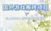 国外游戏搬砖项目，日入1k+，全自动解放双手，新手小白也可做