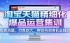 淘宝天猫精细化爆品运营集训：免费流量，付费放大，解锁利润增长全链路