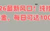 2026新风口！直播挂机捞金，纯新手也可以做！额外收入