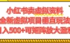 小红书卖虚拟资料500+，全新虚拟项目垂直玩法，可矩阵放大盈利！