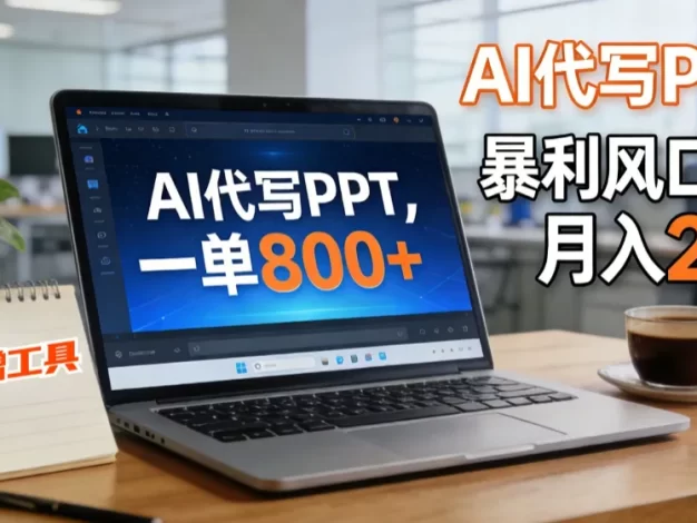 AI 代写做 PPT!一单狂赚 800+,风口期月入 2 万(工具 + 提示词直接送)