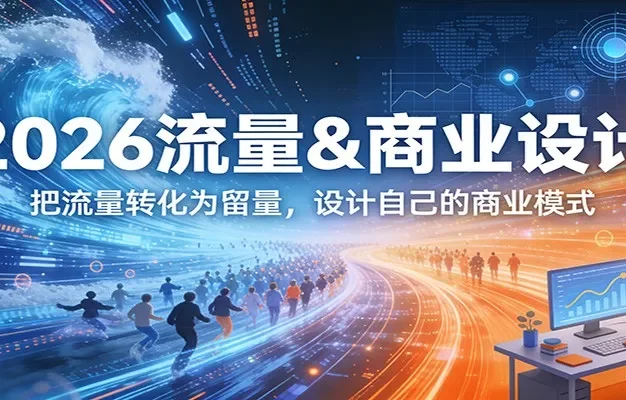 2026流量&商业设计,把流量转化为留量,设计自己的商业模式