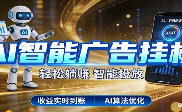 智能广告挂机新时代,利用碎片化时间实现稳定被动收益,AI帮你持续盈利
