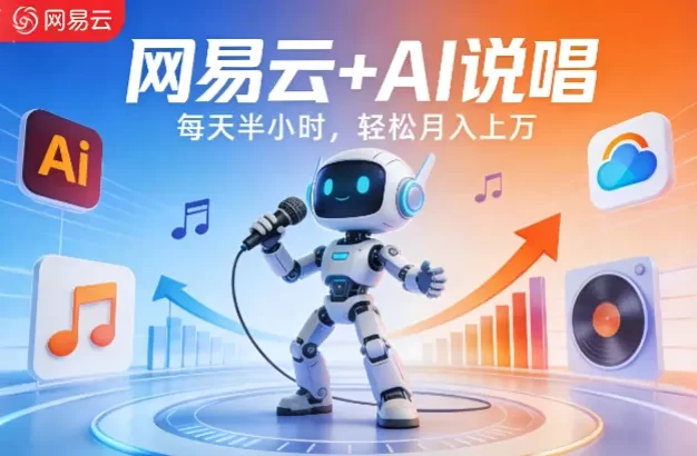 网易云+AI说唱,每天半小时,轻松月入上万