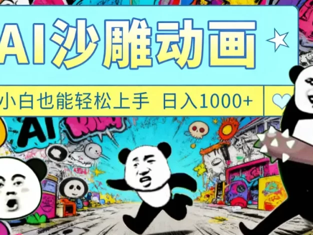 最新一键制作沙雕动画玩法,条条过原创多平台赚收益,小白看完也会操作【最新】