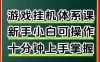 从0上手掌握游戏挂G全流程，新手小白当天上手当天出收益，一对一辅导