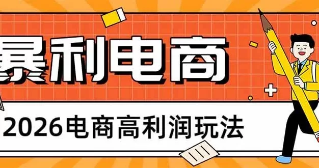 2026电商高利润玩法,长期稳定可做,利润高,需求大,日赚500