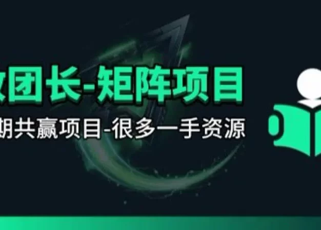 【团长合作】视频矩阵项目_招发手矩阵+剪辑师,共赢项目