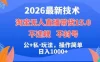 2026最新技术，淘宝无人直播带货15.0，不封号，不违规，公+私玩法，操作简单，日入1000+