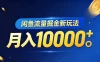 闲鱼流量掘金虚拟资料新玩法，月入10000＋