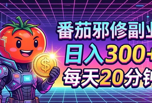 番茄小说撸金,日入300+,每天20分钟!五一必看,独家项目,副业小白友好,超级简单