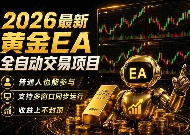 最新黄金EA量化赛道,全程自动执行,多窗口操作直接放大结果