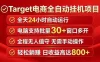 Target电商全自动挂机项目全天自动运行电脑可批量30+窗口运行日收益入800+