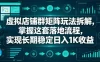 虚拟店铺群矩阵玩法拆解，掌握这套落地流程，实现长期稳定日入1K收益