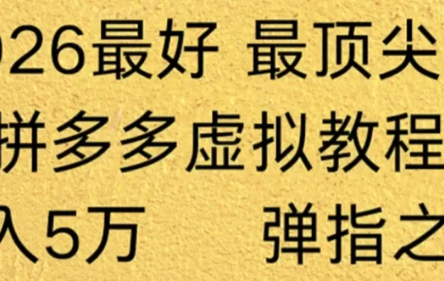 拼多多虚拟店懒人运营法:机器人包办回复发货,月入5W+教程!