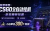 自营项目：CSGO全自动挂G，游戏搬砖捡漏，软件科技简单易用，长期稳定，小白单日300+利润