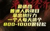 最适合普通人的项目，拿出执行力一个人每天搞个800-1k很轻松