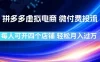 拼多多虚拟电商，微付费投流玩法，每人可开四个店，轻松月入过1W
