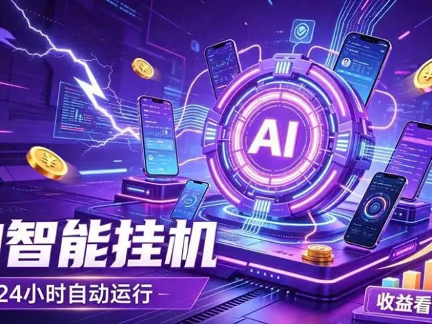 AI智能广告挂机，躺赚新模式 设备托管运行，解放双手持续变现