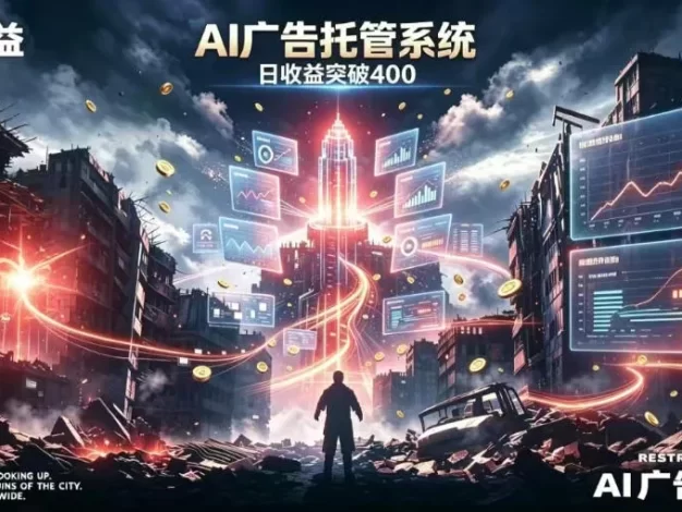 AI智能广告，全自动化运行，单日可达400+，小白新手0基础上手