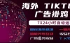 海外TikTok挂G流量变现，7X24自动运行，广告曝光收益，收益日结