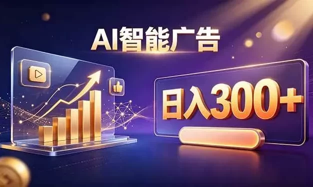 不露脸、不直播,AI 智能广告日入 300 + 是怎么做到的?
