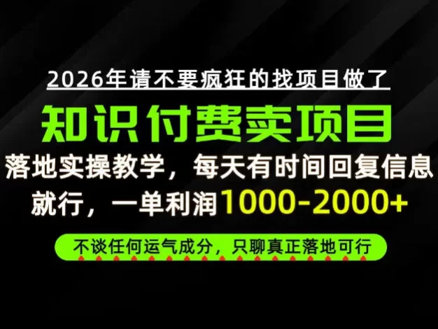 为什么做项目总是被割,为什么卖项目月入10w+,我们普通人应该怎么真正开始賺钱?